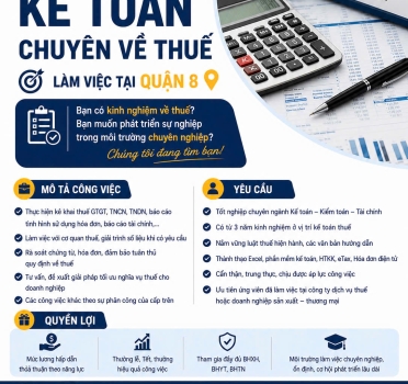 TUYỂN DỤNG KẾ TOÁN